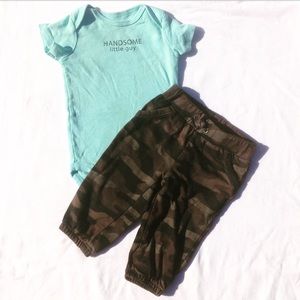 Carter’s 6 Month Handsome Little Guy Camo Set